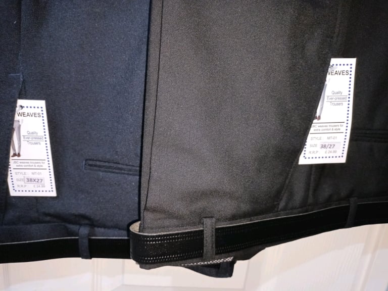  2 pairs of Staypress trousers 38 w 27 L