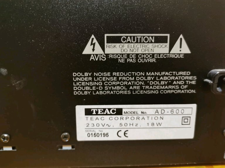 TEAC AD-600 CD multi player and reverse cassette deck 