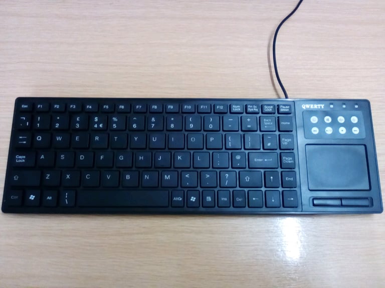 image for Qwerty tpad usb multimedia keyboard with touchpad 