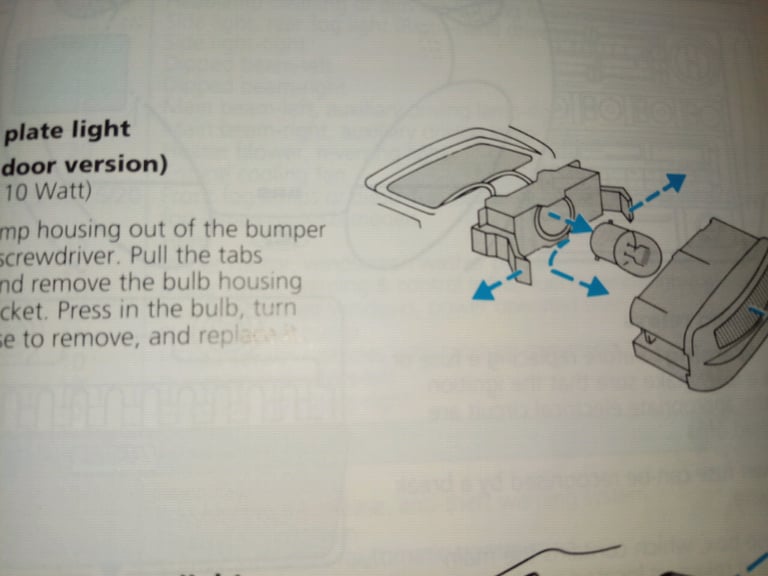 Mk 3 Fiesta Number Plate Light