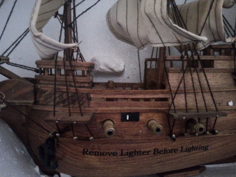 Model wooden ship boat rare! 12inch 
