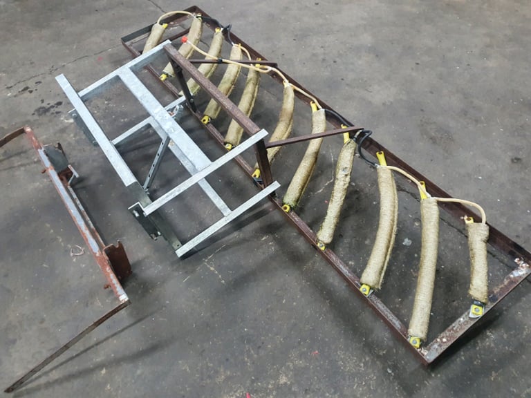 Quad atv front mounted weed wiper frame tractor 