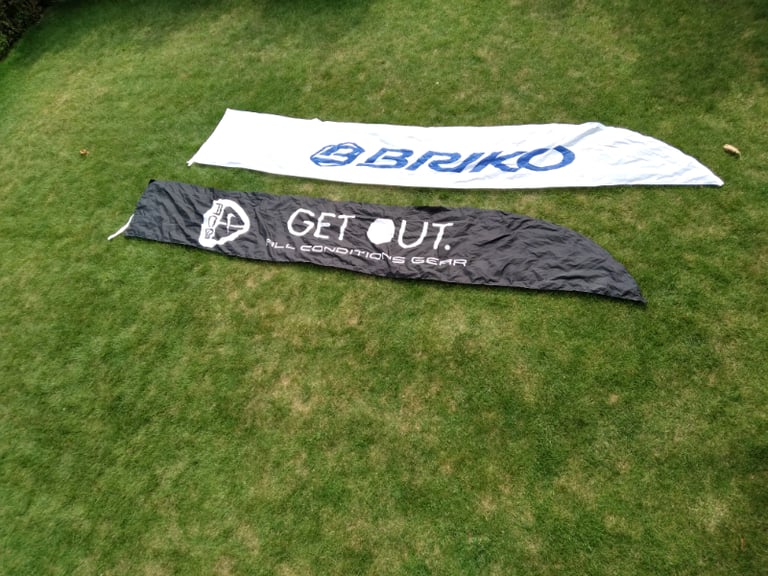 Tent identification, flag, marquee, banners Briko marketing 