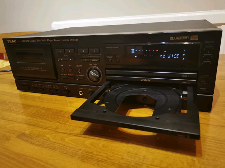 TEAC AD-600 CD multi player and reverse cassette deck 