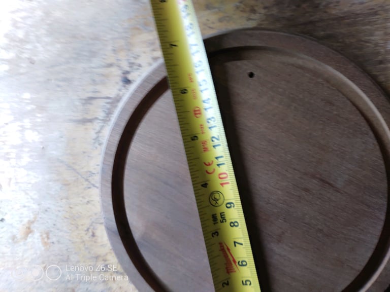 Wooden base ideal for mounting alderman on all clock