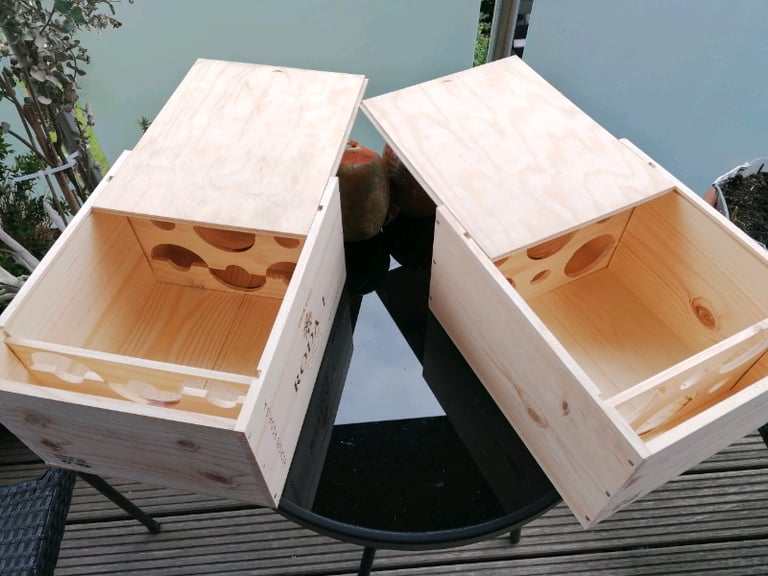 image for Wooden French Italian wine Boxes 