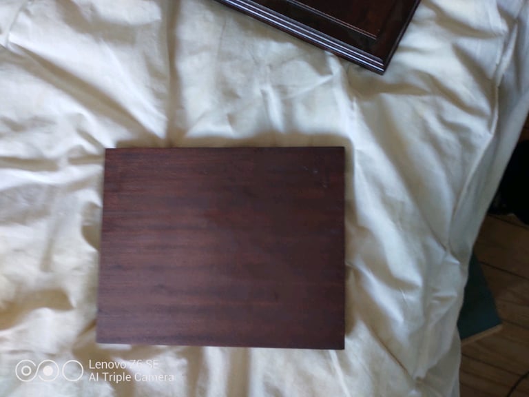 image for Mahogany wooden  base ideal for a clock or all