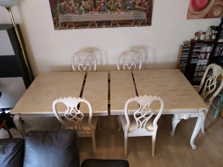 Malaysian Light Wood Dinning Table With 6chairs