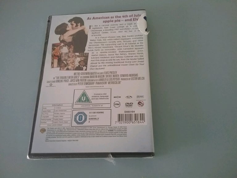 Elvis Presley The Trouble With Girls DVD New & Sealed