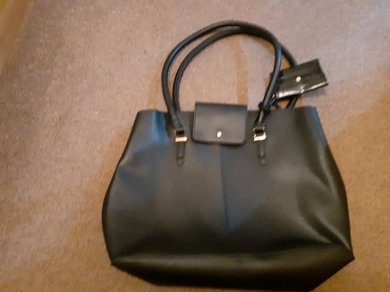 image for Large black bag with coin purse 