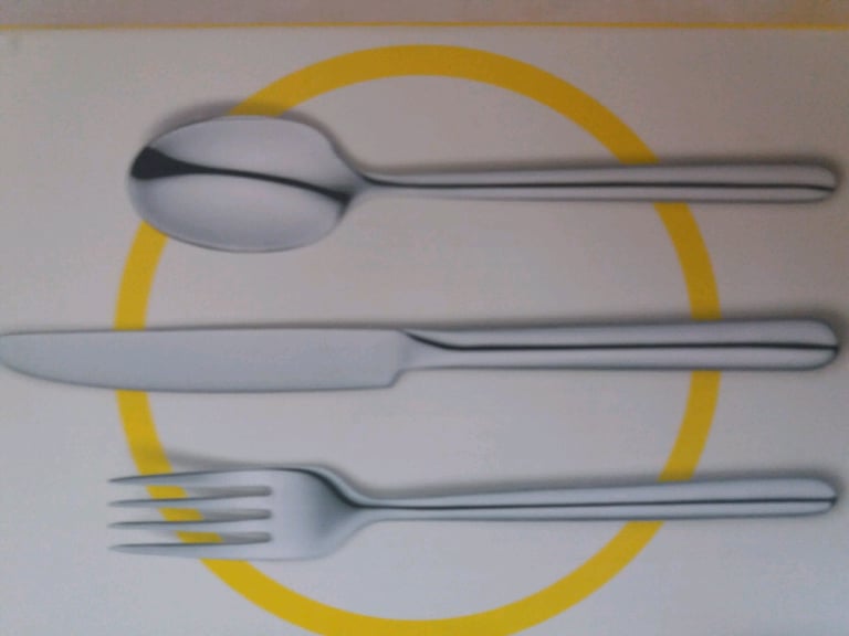 Brand New House by John Lewis 16 piece cutlery set, boxed 