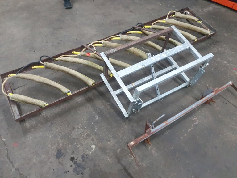 Quad atv front mounted weed wiper frame tractor 