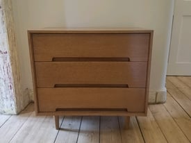Mid-century STAG C Range blonde oak chest of drawers