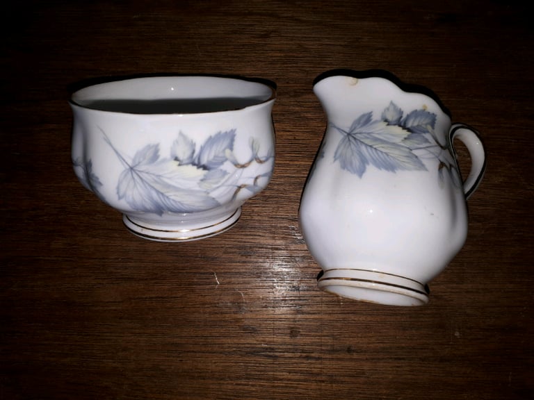 image for Royal Albert bone china creamer & sugar bowl
