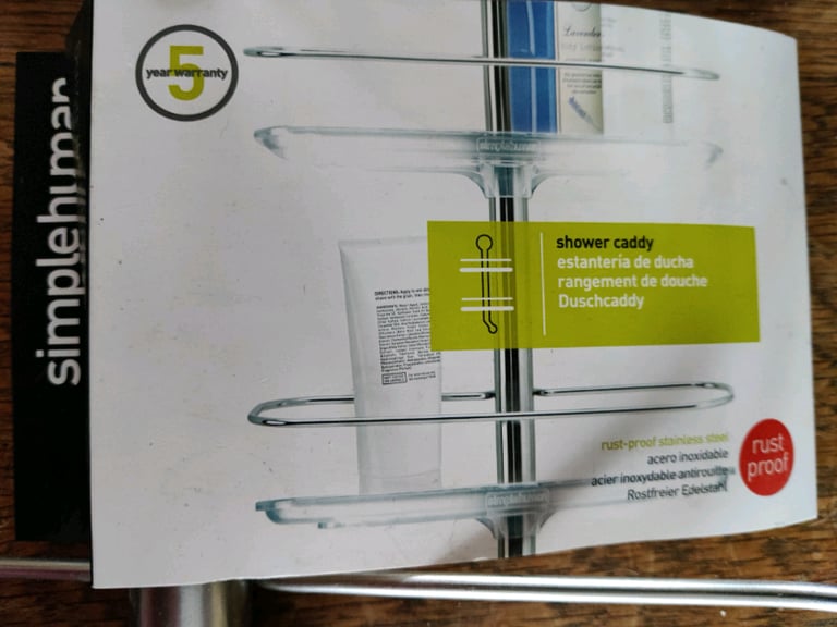 Simplehuman shower caddy NEW