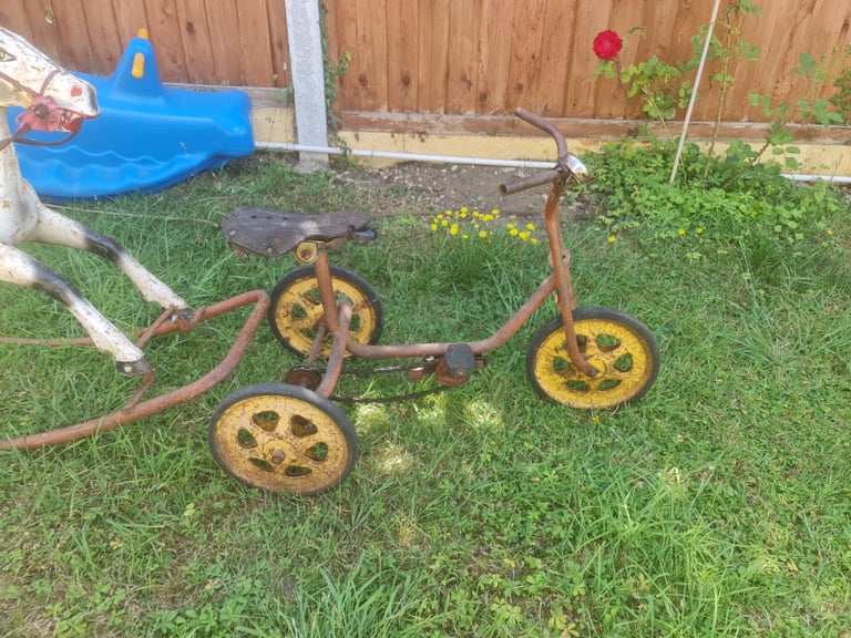 image for Vintage mobo steel trike with leather seat