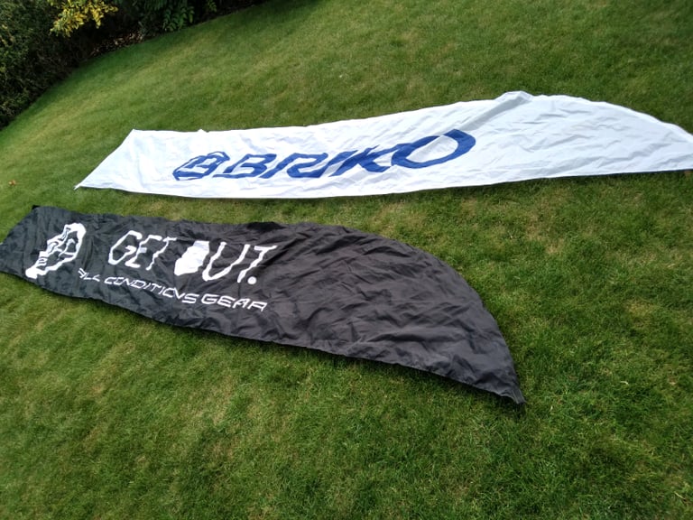 Tent identification, flag, marquee, banners Briko marketing 