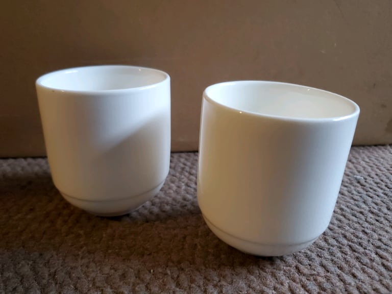 image for Set of 8 white chinese/japanese tea cups