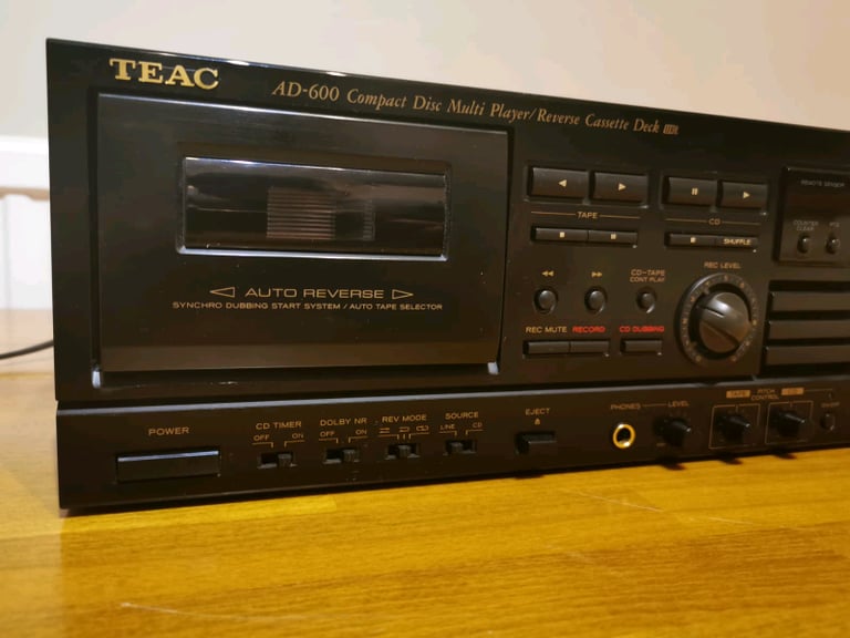 TEAC AD-600 CD multi player and reverse cassette deck 