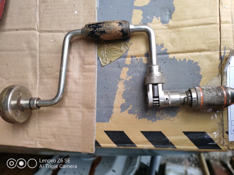 image for Vintage Brace Style Flat Blade screwdriver 