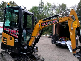 Digger and driver for hire 1 day hires available 1 and 2 ton machines 
