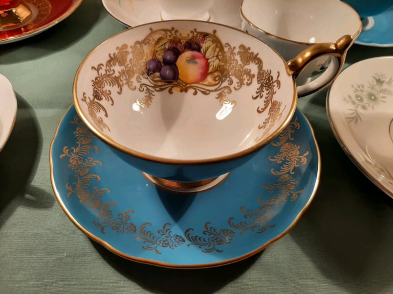 Vintage Fine Bone China Tea Cups and Saucers