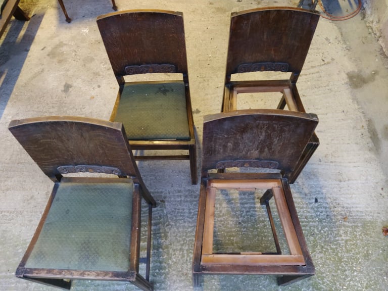 image for Oak frame chairs 
