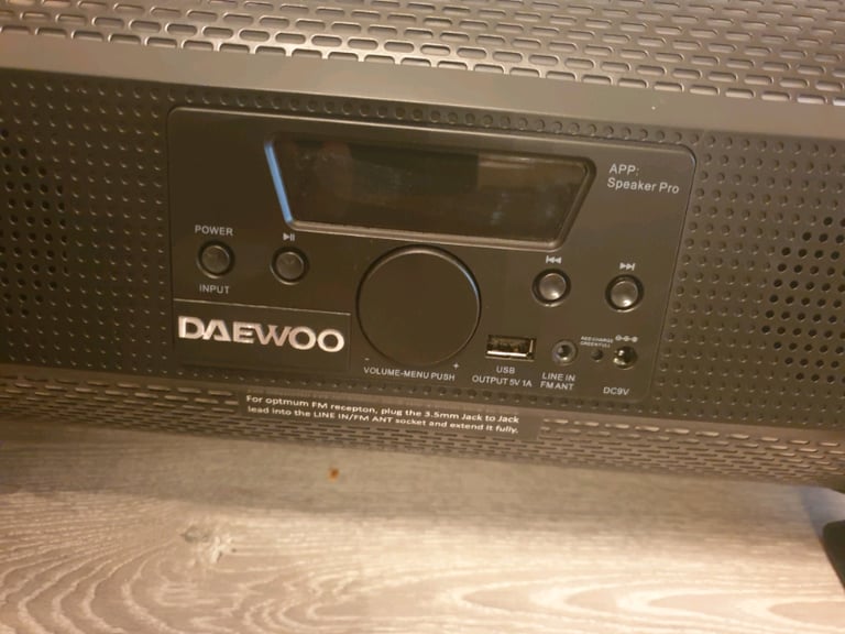 Daewoo LED Bazooka Speaker App Controlled Bluetooth/USB SPEAKER 