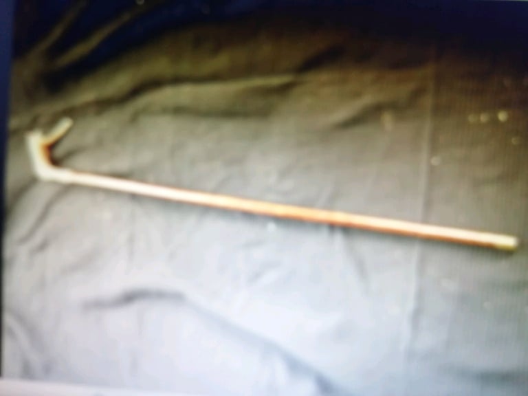 Carved fox walking stick 