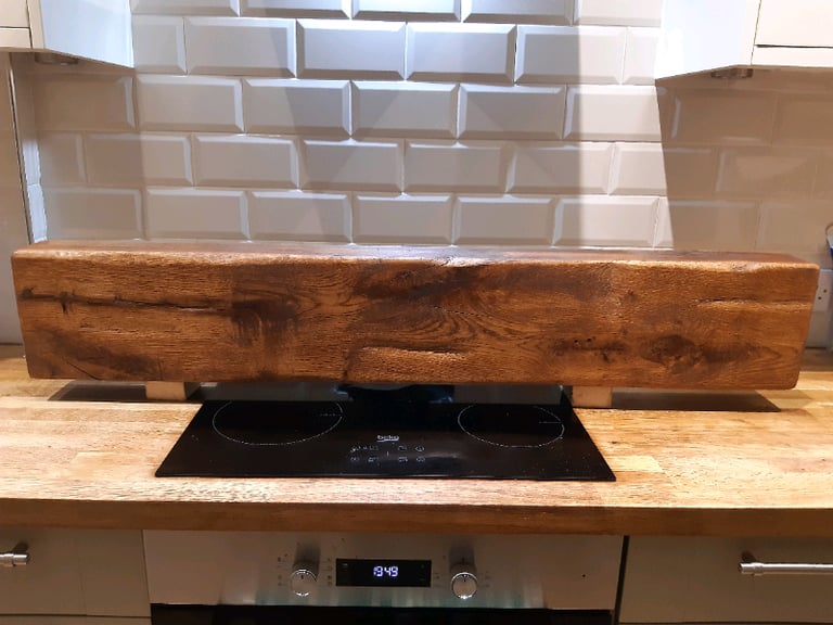 image for Solid Oak Beam Mantle Piece Fireplace 