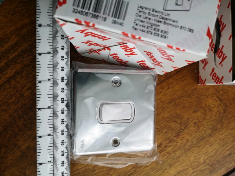 Tenby legrand stainless steel light switches