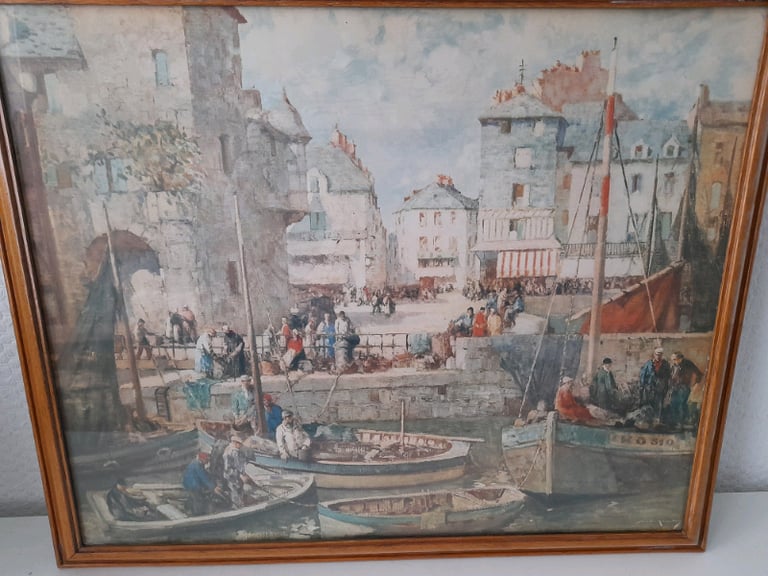 image for Old framed print- framed by Frost & Reed 26.4.1951