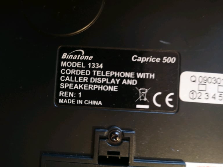 Binatone Caprice 500 home phone with caller display and speakerphone. 