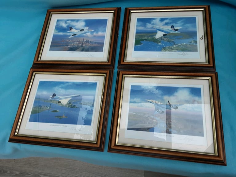 4 x Tim O'Brien Concorde Framed Prints