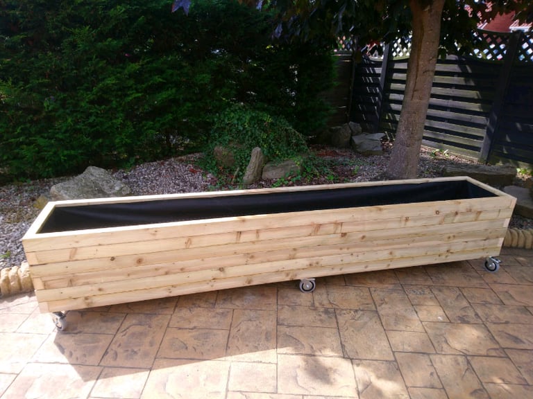 image for Custom made planters on heavy duty castors