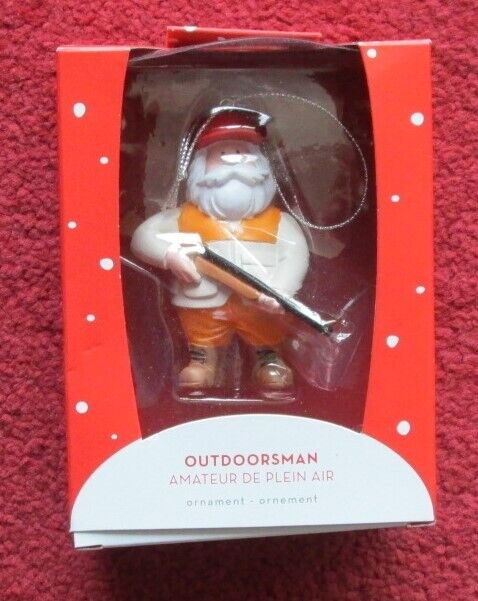 XMAS TREE DECORATION - 'OUTDOORSMAN' NEW & BOXED, 'HEIRLOOM ORNAMENTS USA' bright/colourful