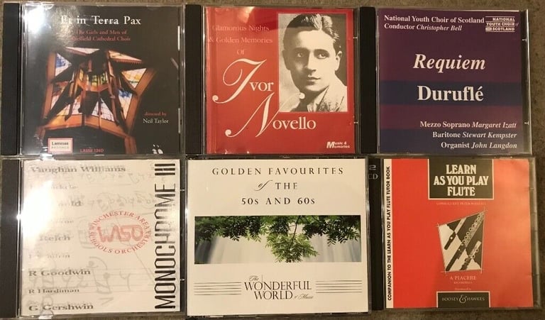 Classical CD's, plus an instructional flute double CD.