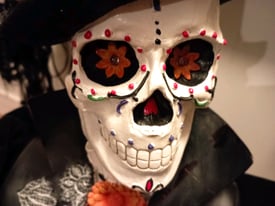Dia de los Muertos Skull LED eyes Halloween party decorations 