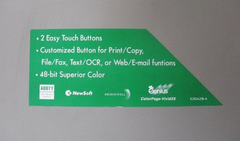 Scanner - Genius Colorpage-Vivid3X SERIES v1.1 Collection Only - Never
