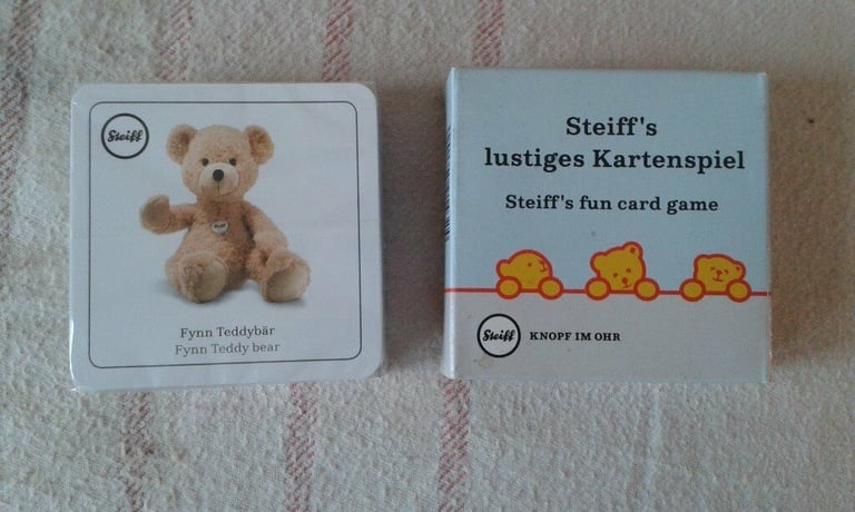STEIFF FUN CARD GAME- NEW SEALED PACKS