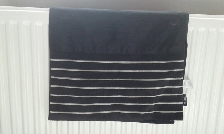 Next Black & Silver Trim Table Runner
