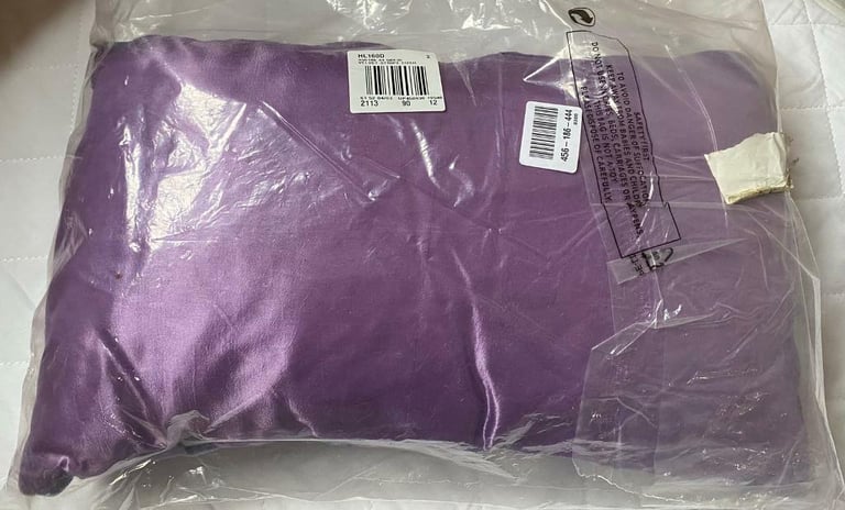 NEXT Purple Velvet Stripe Cushion, BNWT