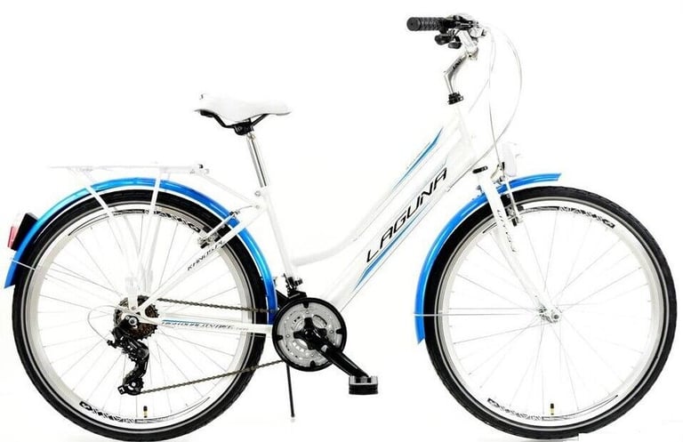 LAGUNA VS-3 LADIES CITY BIKE, STEEL FRAME, 26'' WHEELS, V-BRAKES, 18 SPEED