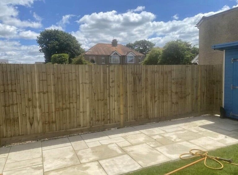 New treated 1.8m long, 120mm wide fence timber boards