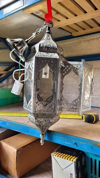 2 x Metal Lantern Light Fittings