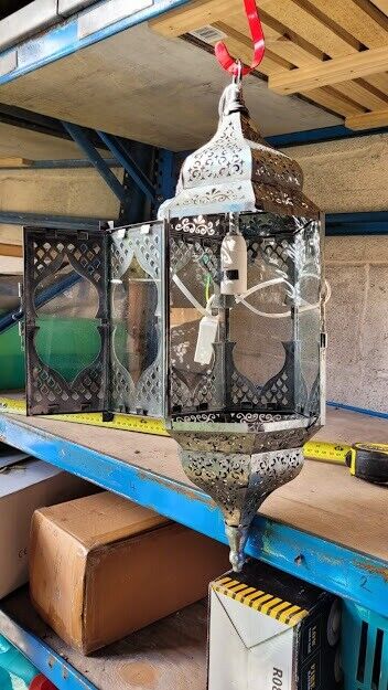 2 x Metal Lantern Light Fittings