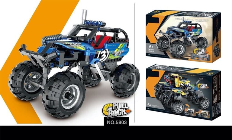 New Lego-Compatible Custom Technic Off-Road Vehicle With Pull Back Motor  Building Blocks Set Toy | in Battle, East Sussex | Gumtree
