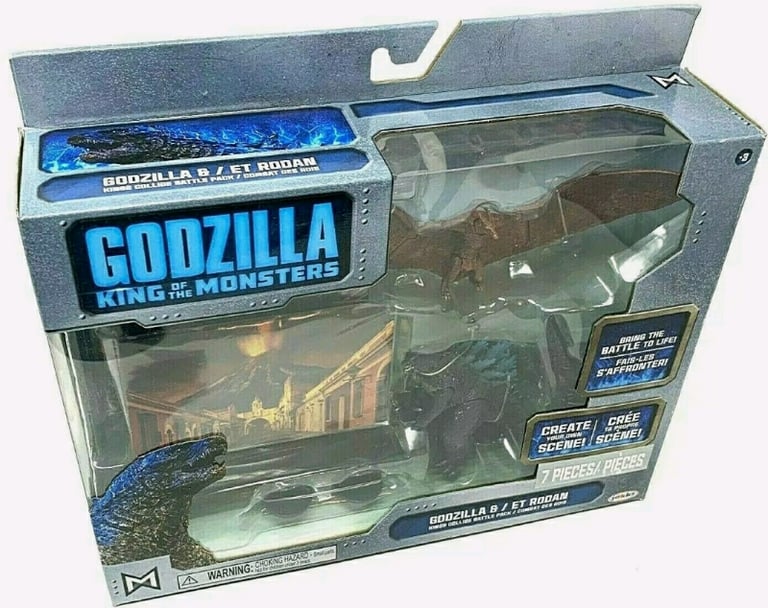 Godzilla KING OF THE MONSTERS RODAN Figures Set Jakks Pacific New 