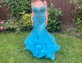 Blue prom dress