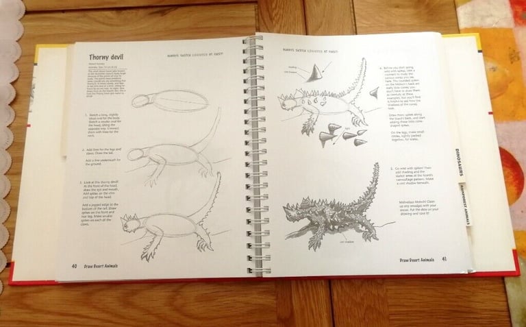 Draw Really Cool Stuff Hardback Book - Dinosaurs Animals Insects Cars